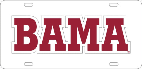 Alabama Crimson Tide Georgia Bulldogs House Divided Mirror License Plate Car Tag University