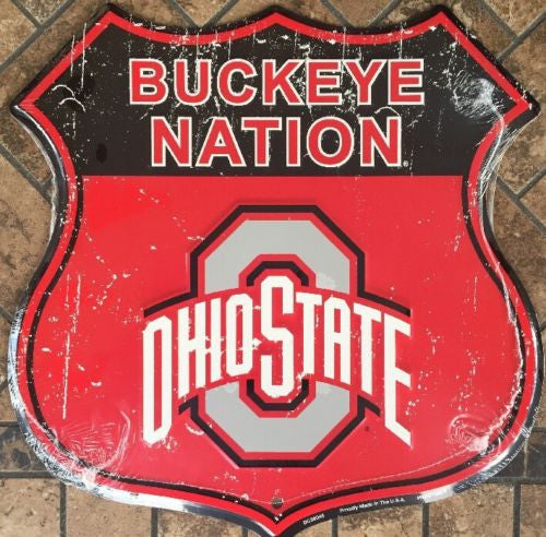 Ohio State University Shield Buckeye Nation