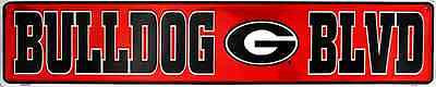 GEORGIA BULLDOGS STREET SIGN BULLDOG BLVD