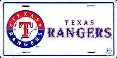 Texas Rangers License Plate