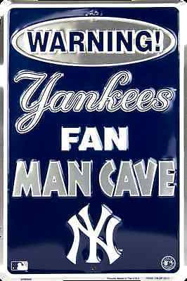 New York Yankees Warning Fan Man Cave Parking Sign