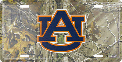 Auburn Tigers License Plate Camo