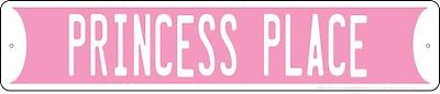 PRINCESS PLACE METAL STREET SIGN PINK