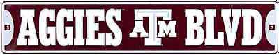 TEXAS A&M AGGIES STREET SIGN