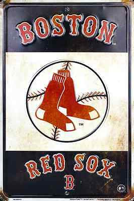 Boston Red Sox Retro Vintage Parking Sign