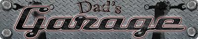 DAD'S GARAGE METAL STREET SIGN