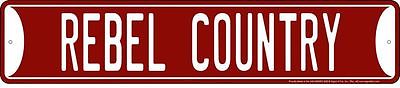 OLE MISS REBELS METAL STREET SIGN 24 X 5" REBEL COUNTRY