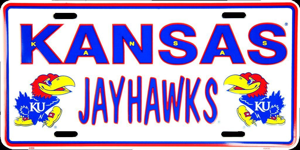Kansas Jayhawks License Plate