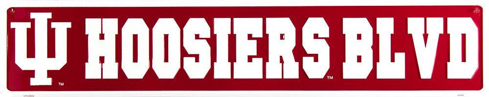 Indiana University Hoosiers Metal Street Sign Hoosiers Blvd