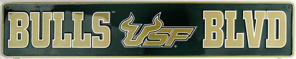 South Florida Bulls Blvd Street Sign
