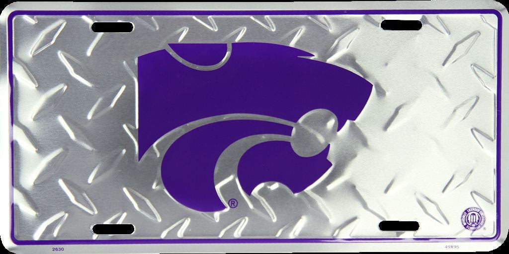 Kansas State Wildcats Wildcatsâ Diamond License Plate