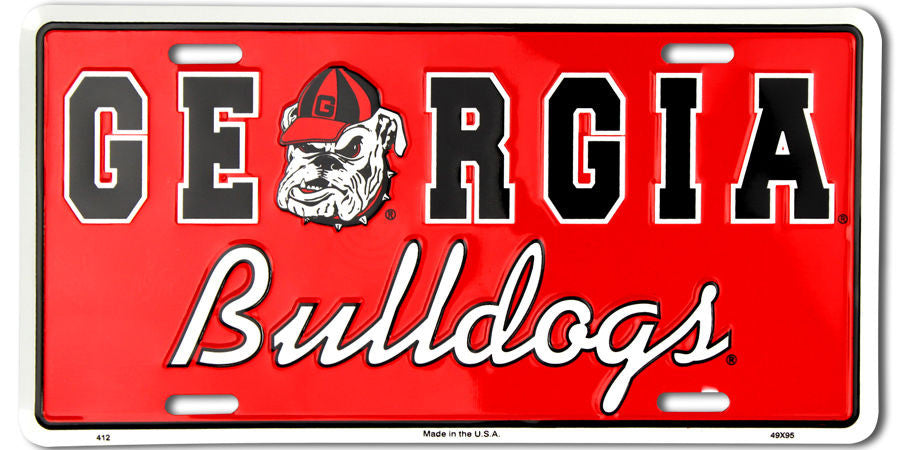 Georgia Bulldogs License Plate