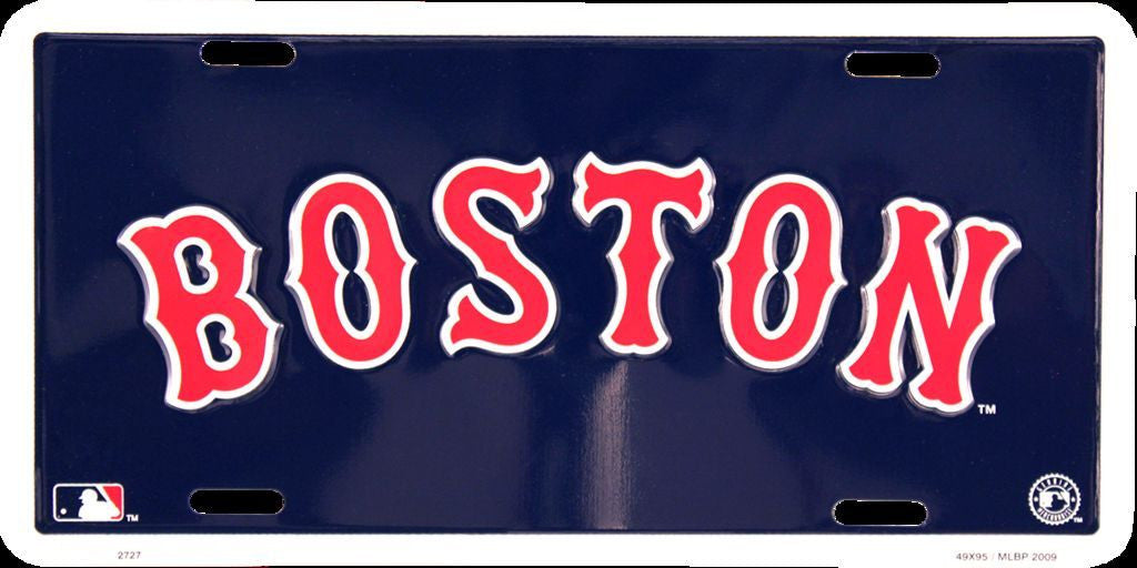 Boston Red Sox License Plate