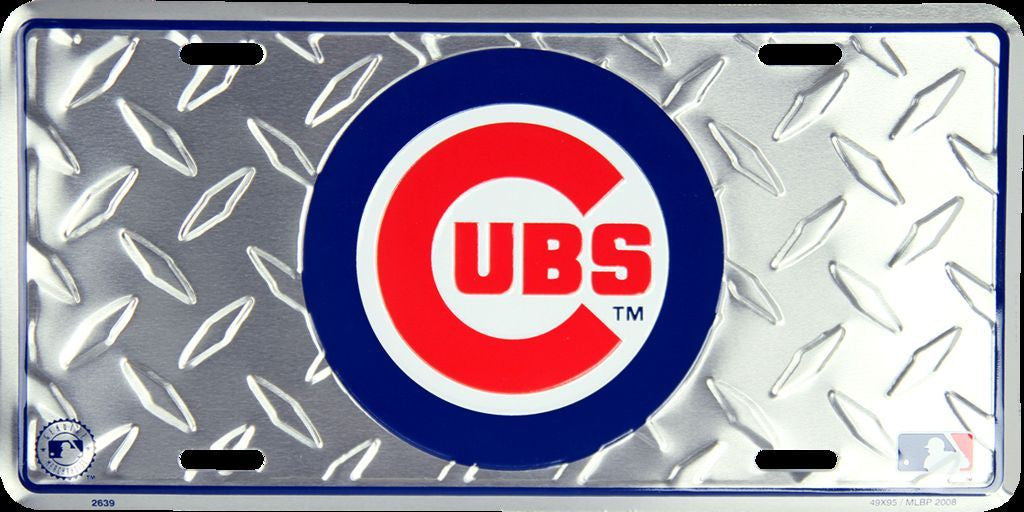 Chicago Cubs Diamond License Plate