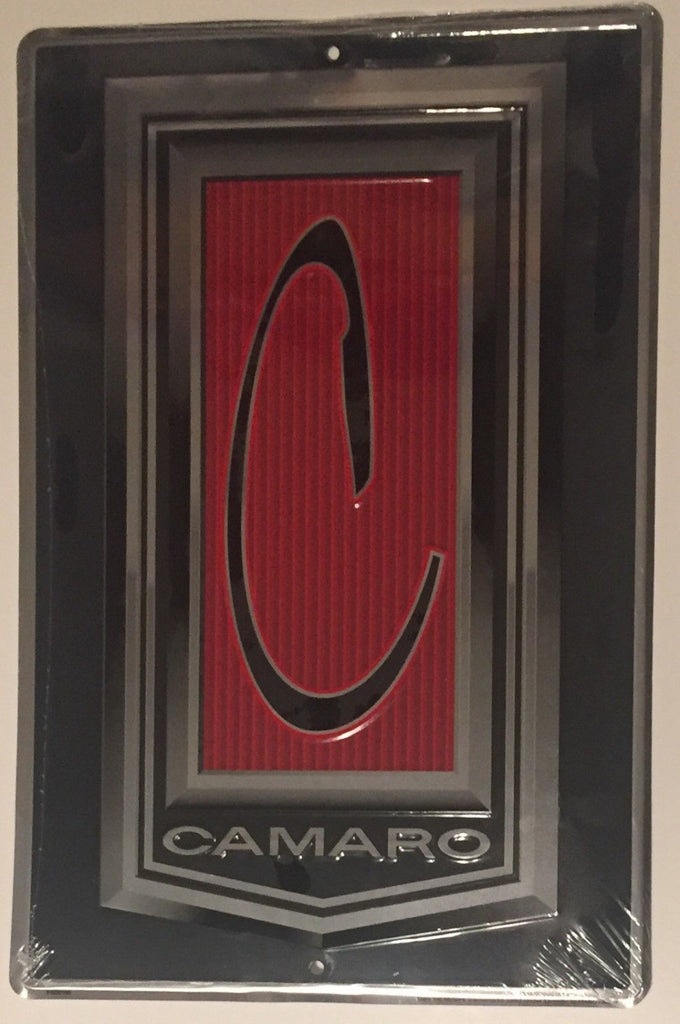 Camaro Chevrolet Embossed Metal Sign
