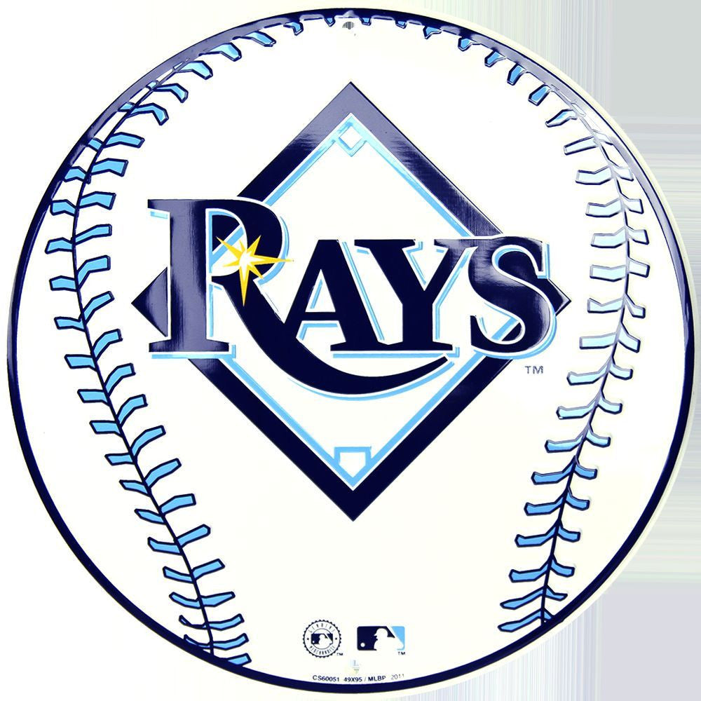 Tampa Bay Rays Round Baseball Sign