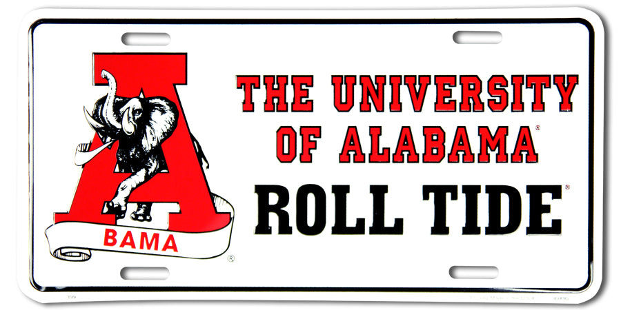 Alabama Roll Tide Car Truck Tag License Plate Elephant A