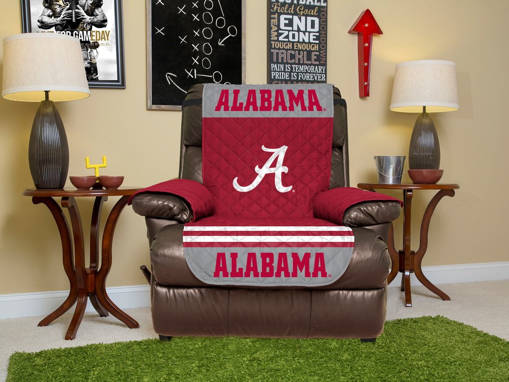 Alabama Crimson Tide Furniture Protector Cover Recliner Reversible