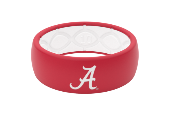 ALABAMA CRIMSON TIDE SILICONE RING WEDDING COLLEGE GROOVE GAMEDAY