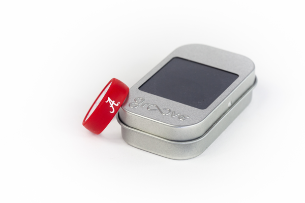 ALABAMA CRIMSON TIDE SILICONE RING WEDDING COLLEGE GROOVE GAMEDAY