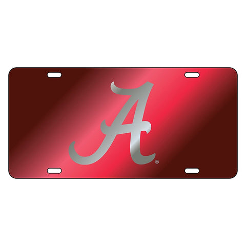 Clemson Tigers Mirrored Orange Car Tag Paw Design