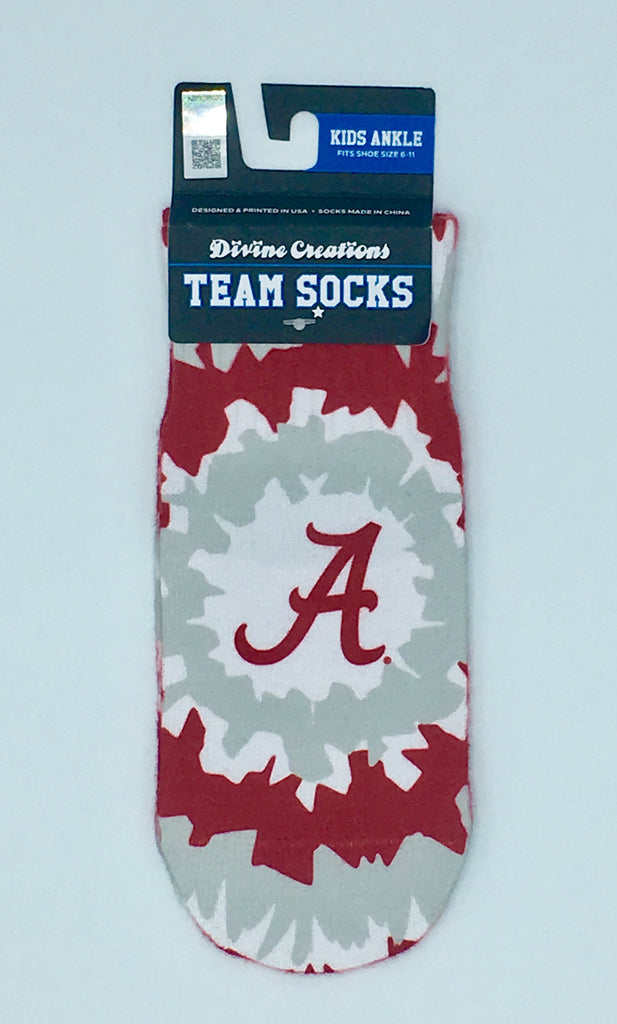 Alabama Crimson Tide Team Socks New Sublimated Crew Ankle Ncaa Unisex Pick A Size College