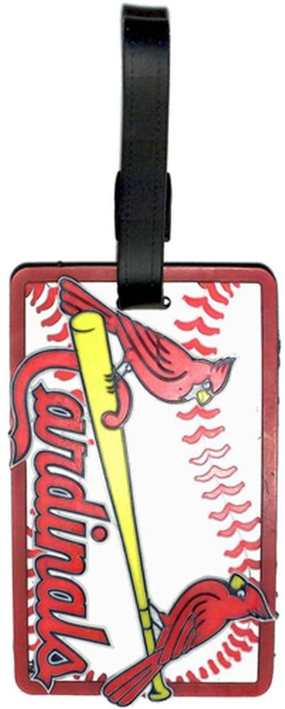 ST. LOUIS CARDINALS ID TRAVEL BASEBALL LUGGAGE TEAM TAG BAG MLB