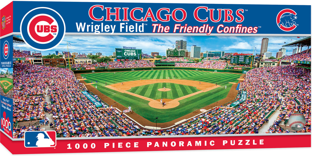 Chicago Cubs Stadium Panoramic Jigsaw Puzzle MLB 1000 pc Wrigley Field