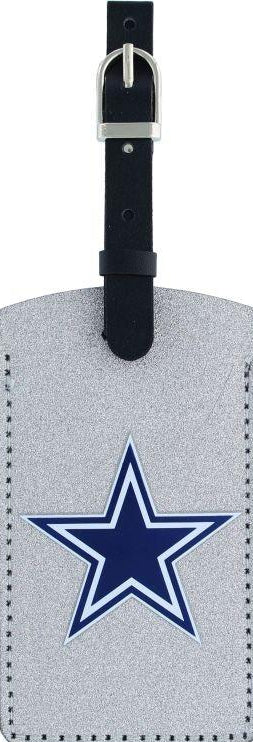DALLAS COWBOYS SPARKLE BAG TAG FOOTBALL LUGGAGE NFL ID INFORMATION TRAVEL