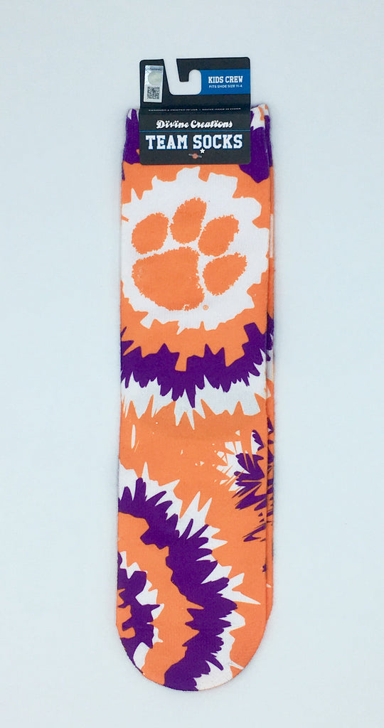 Clemson Tigers Team Socks New Sublimated Crew Ankle Ncaa Unisex Pick A Size College
