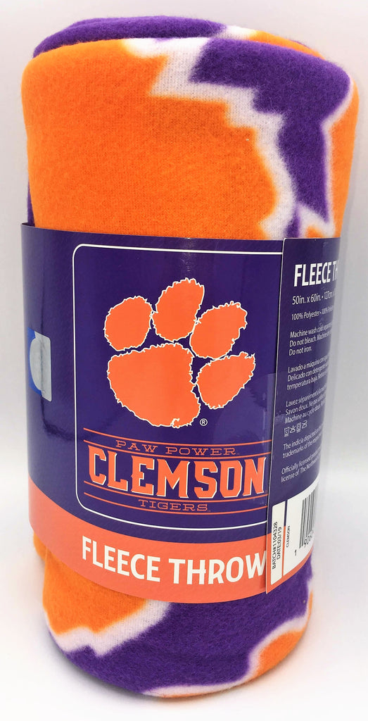 NCAA Soft Fleece Throw 50"X 60" Blanket New College Football Pick Your Team