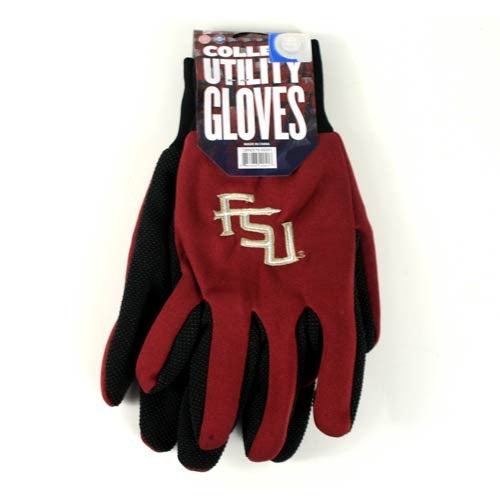 College Sport Utility Work Play Gloves Ncaa No Slip Grip Adult Pick Your Team