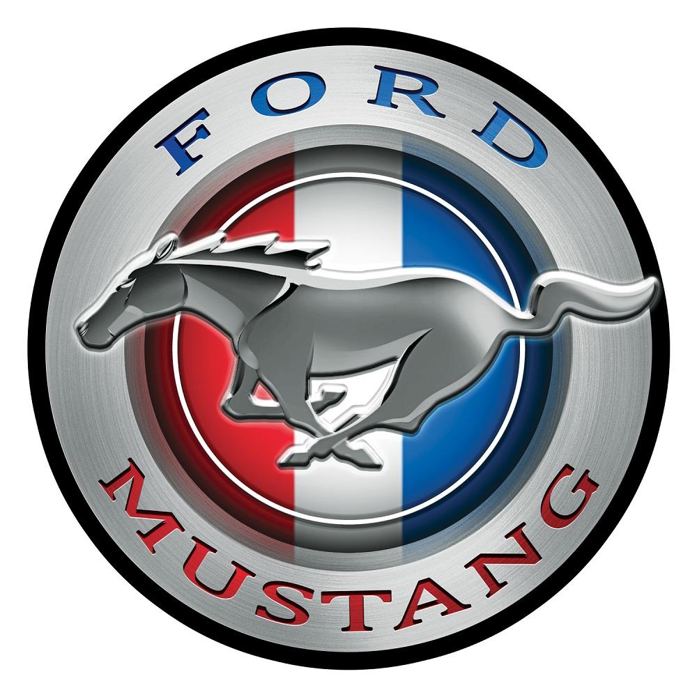 FORD MUSTANG ROUND METAL SIGN 12