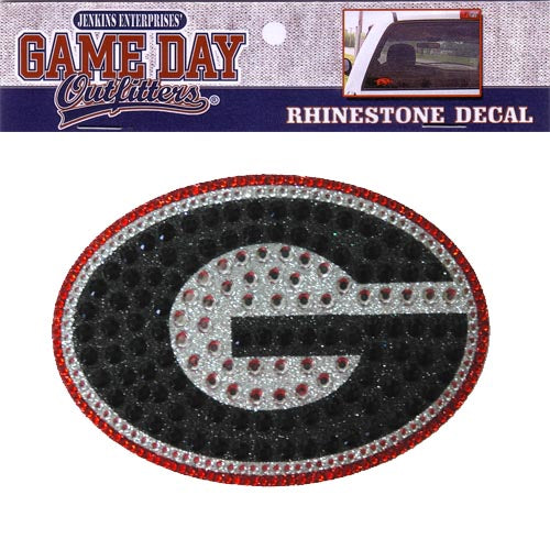 Georgia Bulldogs Rhinestone Bling Window Decal Sticker