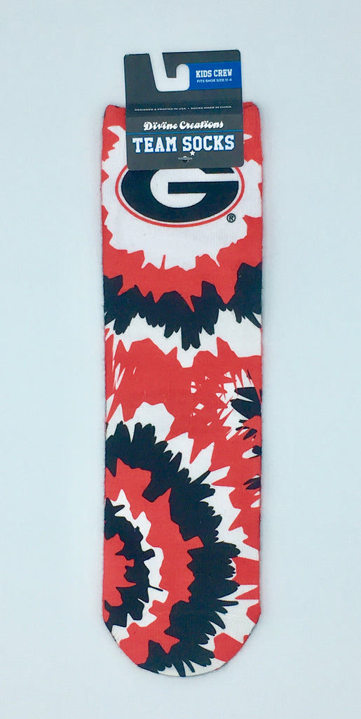 Georgia Bulldogs Team Socks New Sublimated Crew Ankle Ncaa Unisex Pick A Size College