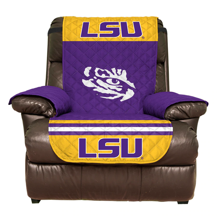 LSU Tigers Furniture Protector Cover Recliner Reversible