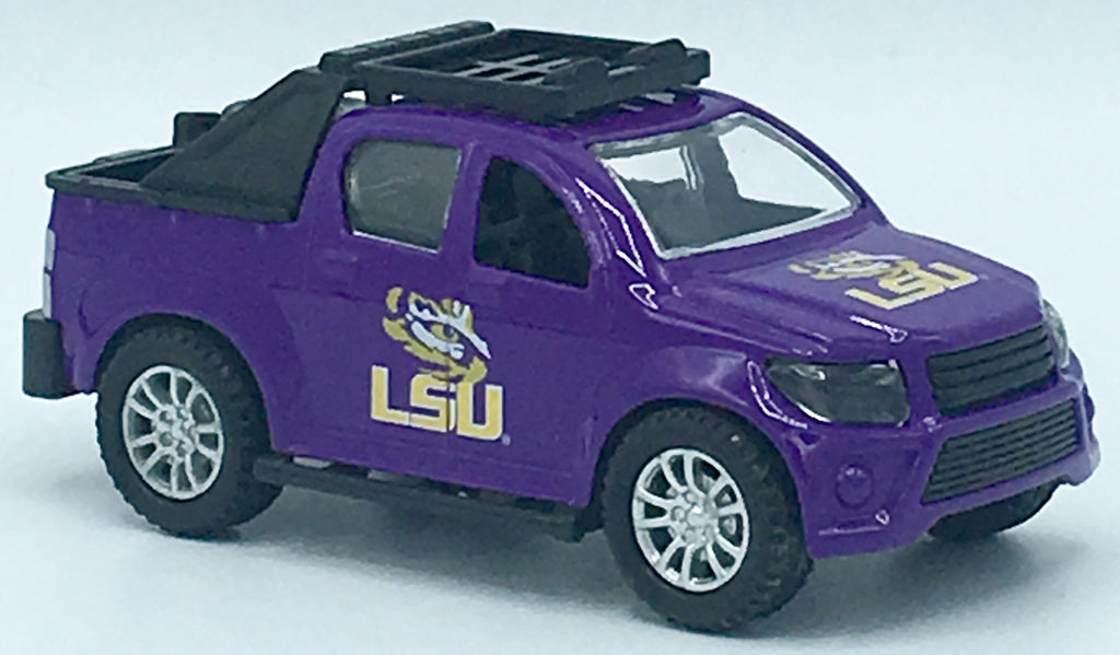 Lsu Tigers Team Trucks Pull Back Action Die Cast Collectible University Toy