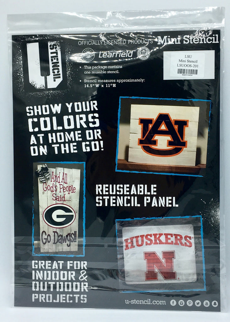 Lsu Tigers Mini Stencil Craft 14.5" X 11" Reusable Projects Ncaa College