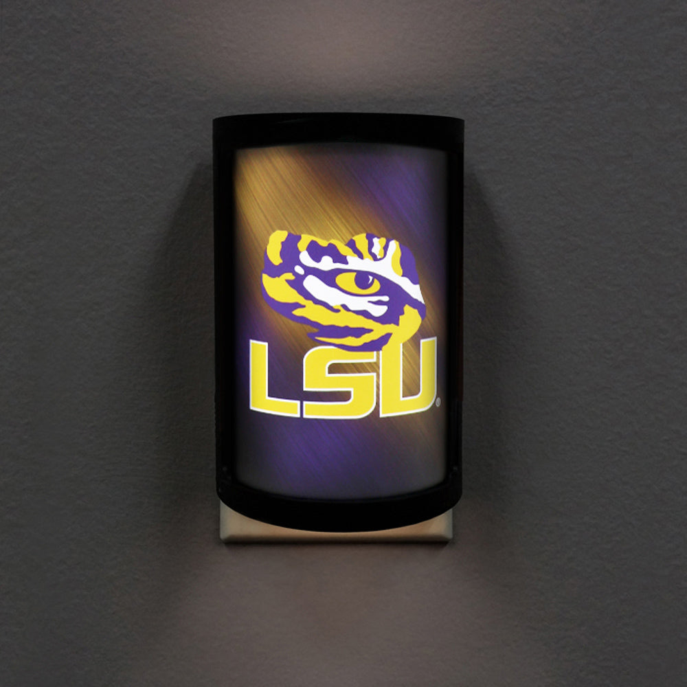 Lsu Tigers Plug-In Led Night Light With Light Sensor Ncaa 3 Settings Man Cave Sports Room Hallway