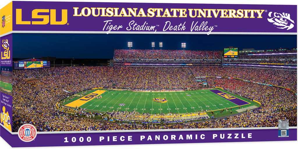 Lsu Tigers Stadium Panoramic Jigsaw Puzzle 1000Pc Tigers Stadium Death Valley