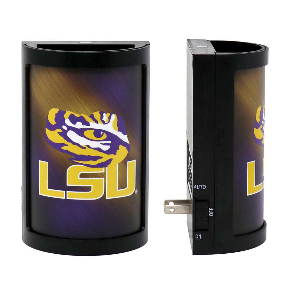 Lsu Tigers Plug-In Led Night Light With Light Sensor Ncaa 3 Settings Man Cave Sports Room Hallway