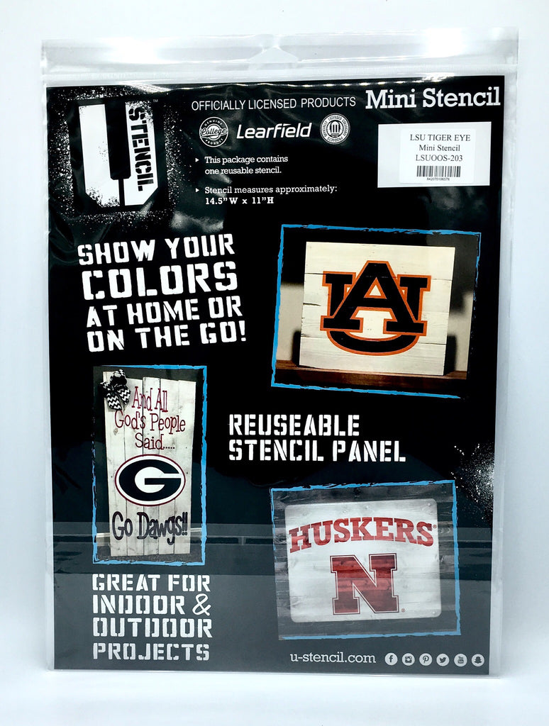 Lsu Tigers Tiger Eye Mini Stencil Craft 14.5" X 11" Reusable Projects Ncaa College