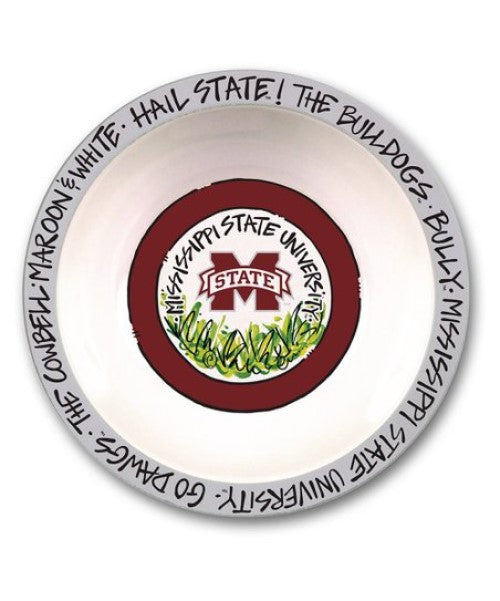 Mississippi State Bulldogs Melamine Bowl 12" Go Dawgs Cowbell Hail Magnolia Lane