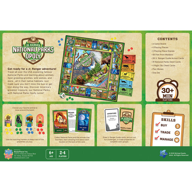 National Parks Opoly Jr Ranger Board Game