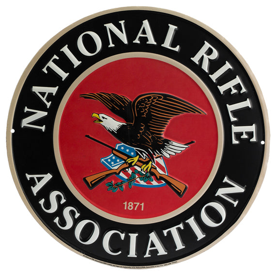 NATIONAL RIFLE ASSOCIATION ROUND METAL SIGN 11