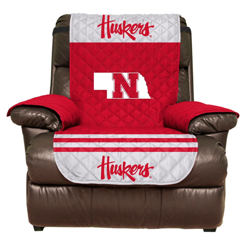 Nebraska Cornhuskers Furniture Protector Cover Recliner Reversible