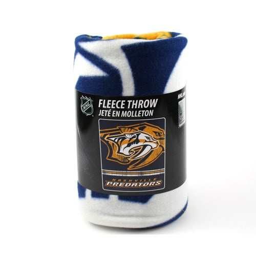 Nashville Predators Nhl Soft Fleece Throw 50"X 60" Stadium Blanket New