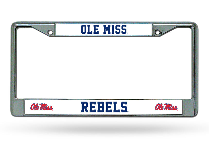 Ole Miss Rebels Car Tag Metal Frame
