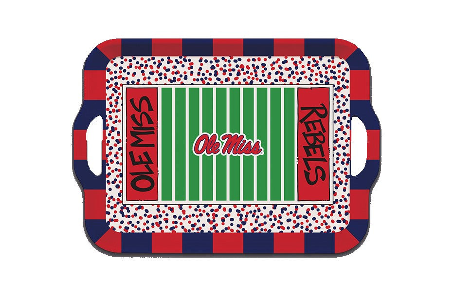 Ole Miss Rebels Melamine Tray Handles Serveware Tailgate Magnolia Lane Ncaa