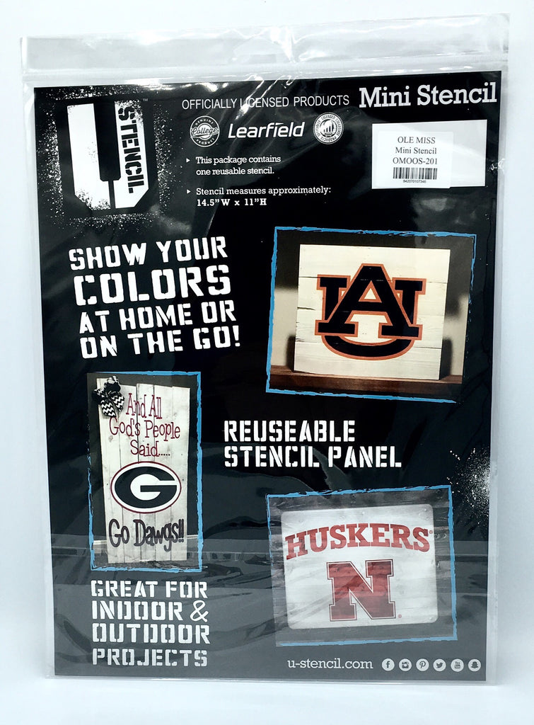 Ole Miss Rebels Script Mini Stencil Craft 14.5" X 11" Reusable Projects Ncaa College